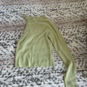 La Hearts Light Green Knit Top